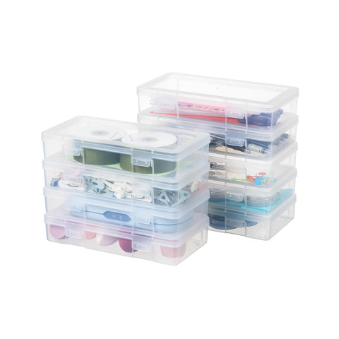 novelinks clear storage box medium view for crafting supplies access