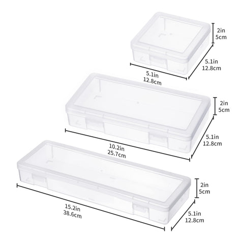 Novelinks clear storage large box suitable for board games and bulk supplies.