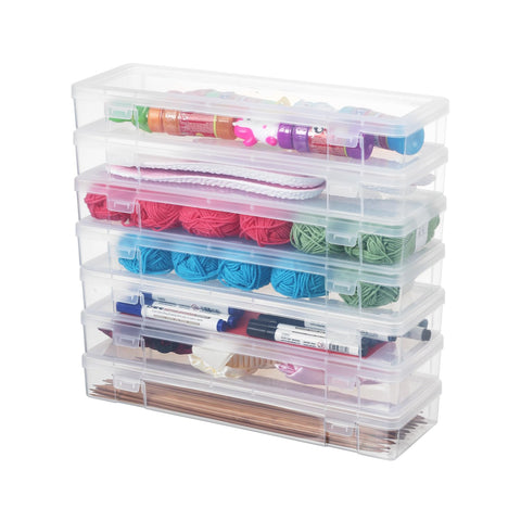 novelinks clear storage boxes with translucent visibility for quick item checks