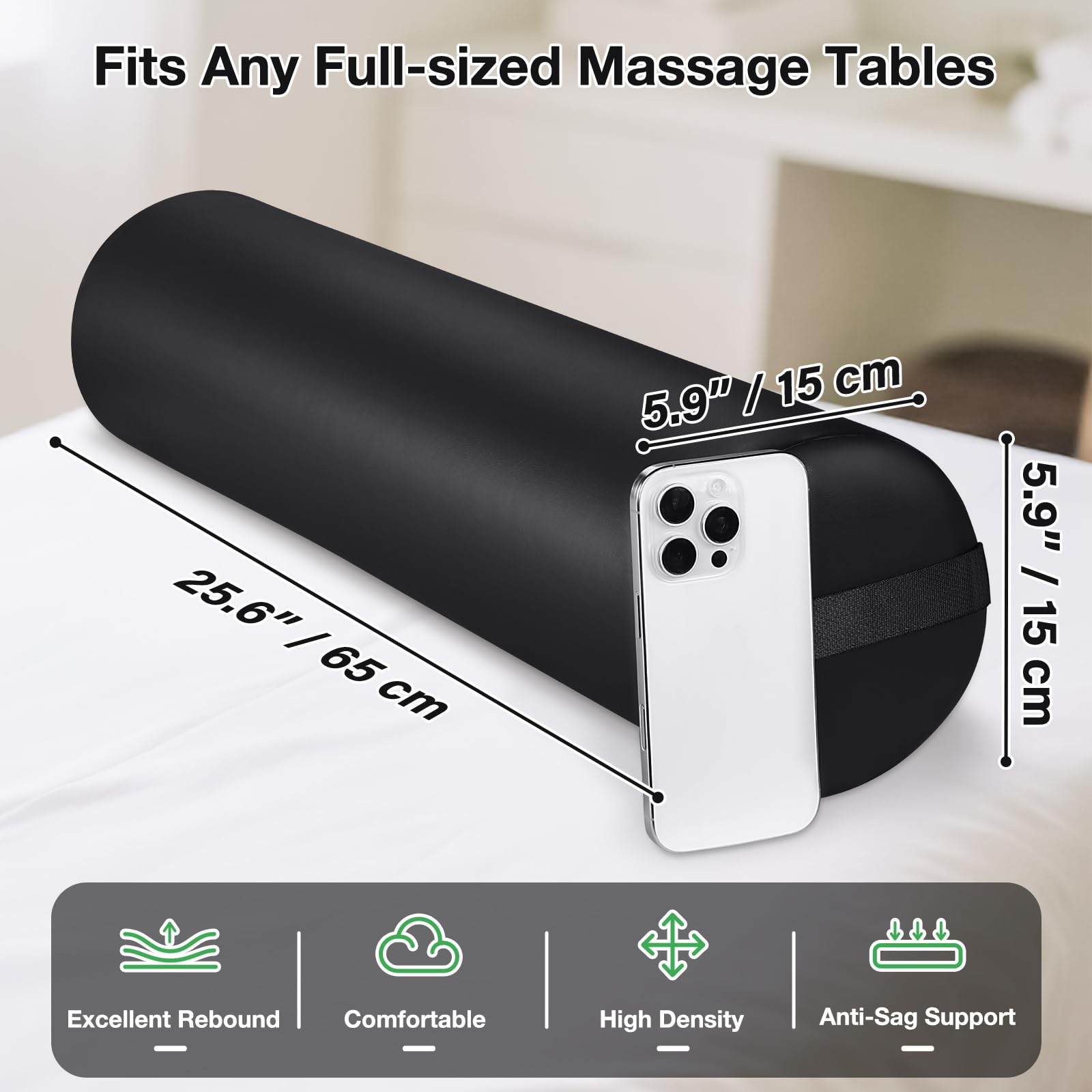 Noverlife easy-clean bolster ready for busy studio use