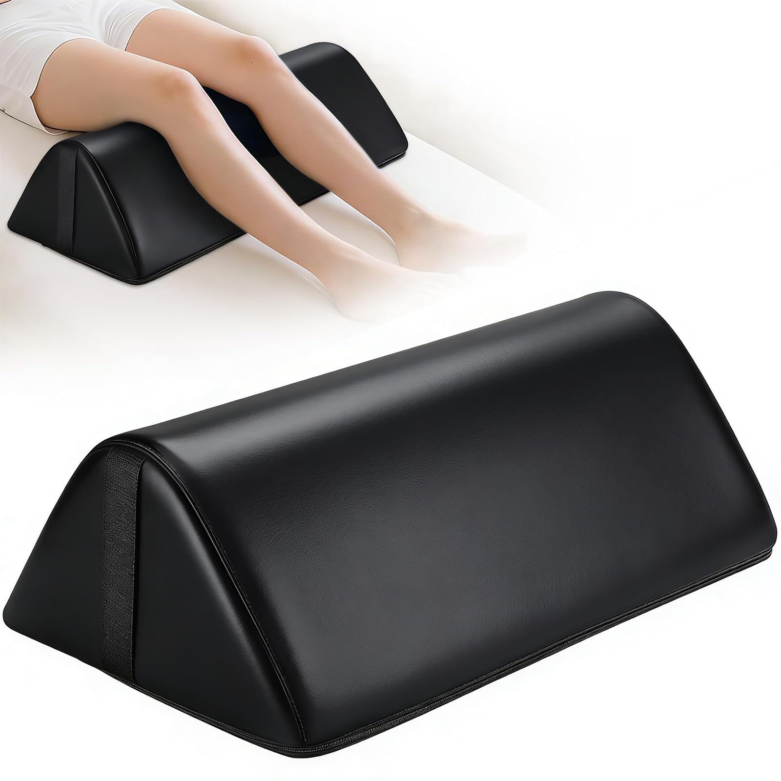 Noverlife Knee Wedge Pillow front view for back support and leg elevation.
