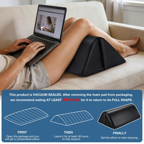 Noverlife 20x12x7 inch wedge fits full-sized massage tables securely.