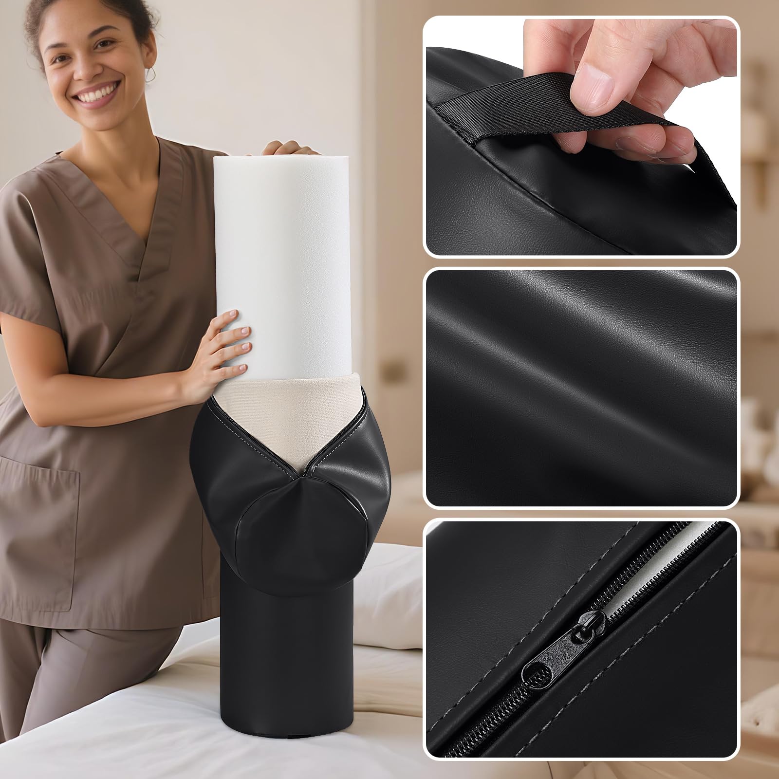 Noverlife memory foam bolster delivering quick-recovery cushioning