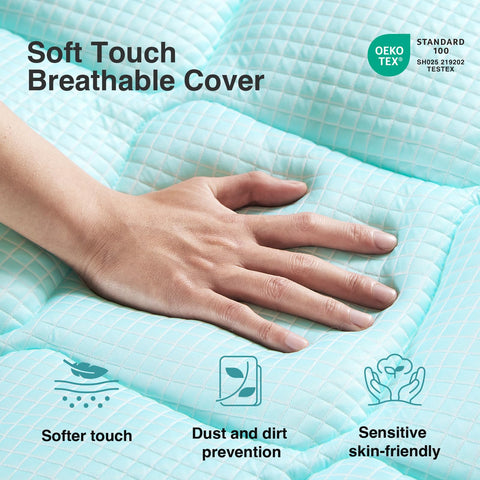 Novilla non-slip bottom prevents shifting for steady rest on any bed