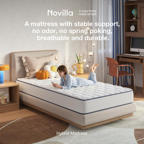 Novilla hourglass Bonnell coils close-up illustrating long-lasting shape retention