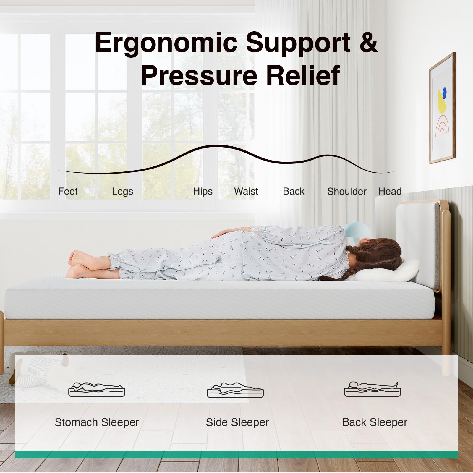 Novilla twin mattress breathable textiles enhance airflow for cool nights