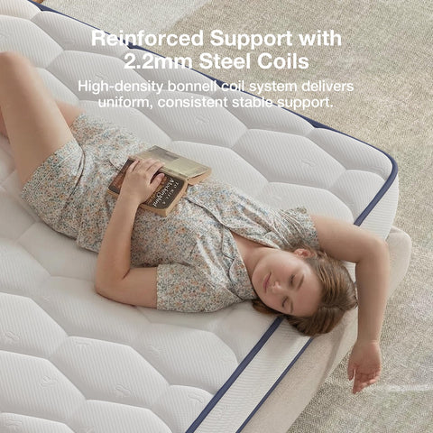 Novilla breathable knit cover close-up highlighting climate-friendly sleep surface