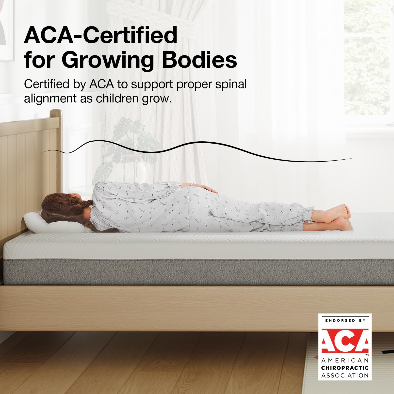 Novilla breathable knitted cover enhances airflow for cooler nights.
