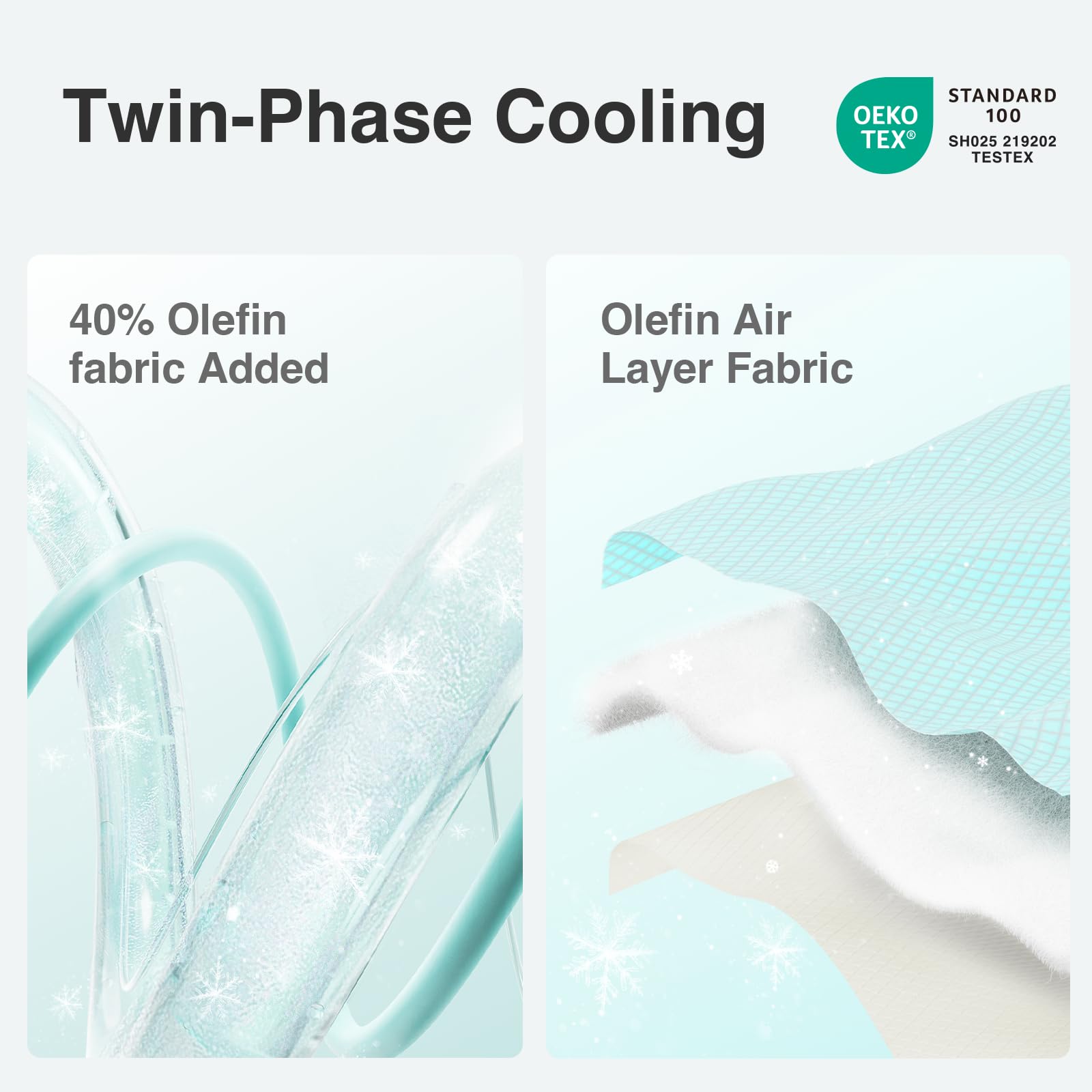Novilla topper OEKO-TEX certified for skin-friendly sleep