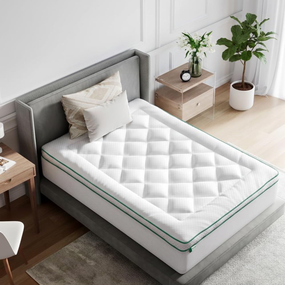 Novilla King Mattress Topper cloud-softness enhances comfort for a smoother sleep.