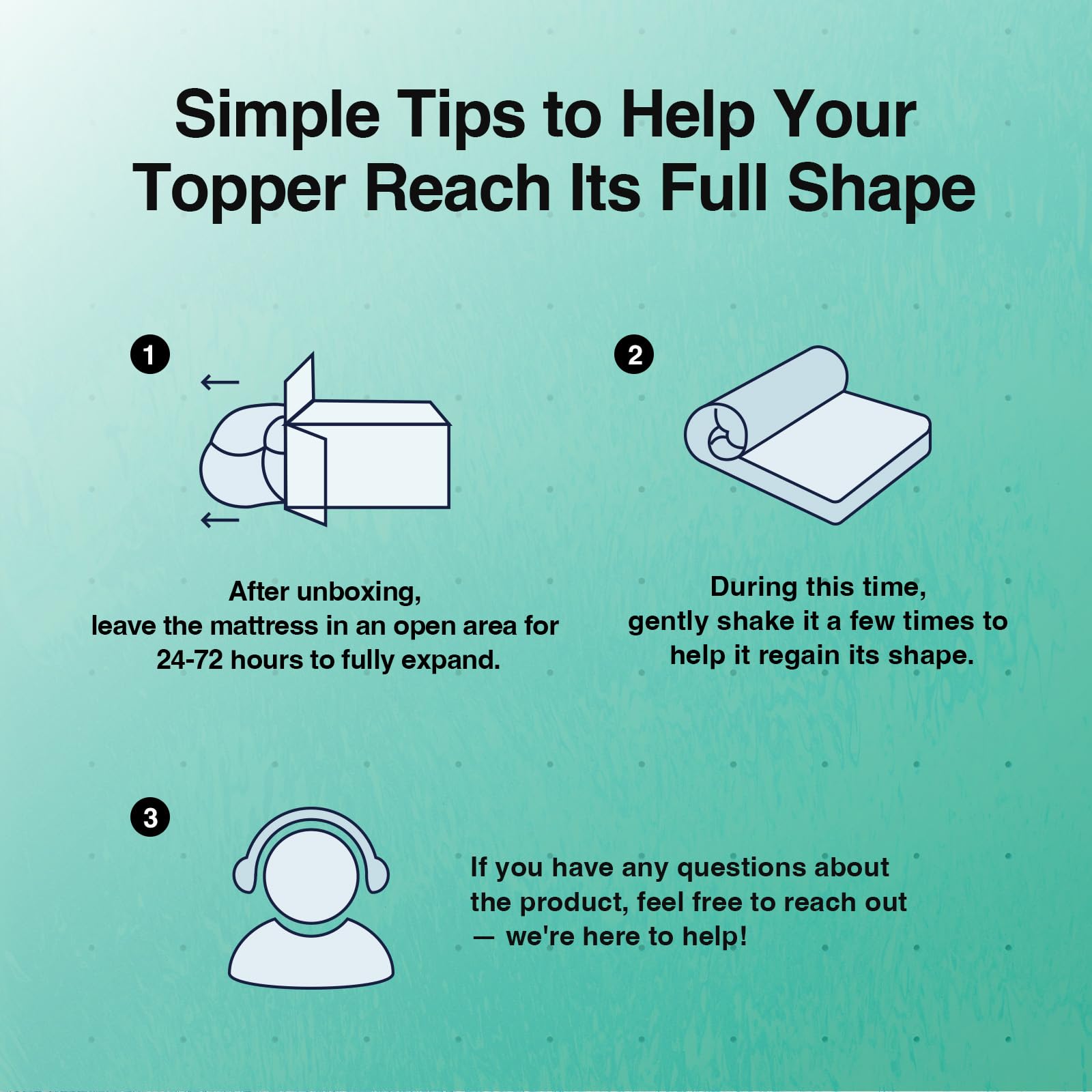 Novilla king topper in a dorm room setup boosts sleep comfort.
