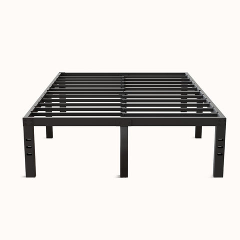 Novilla queen bed frame requires no box spring for a solid setup.