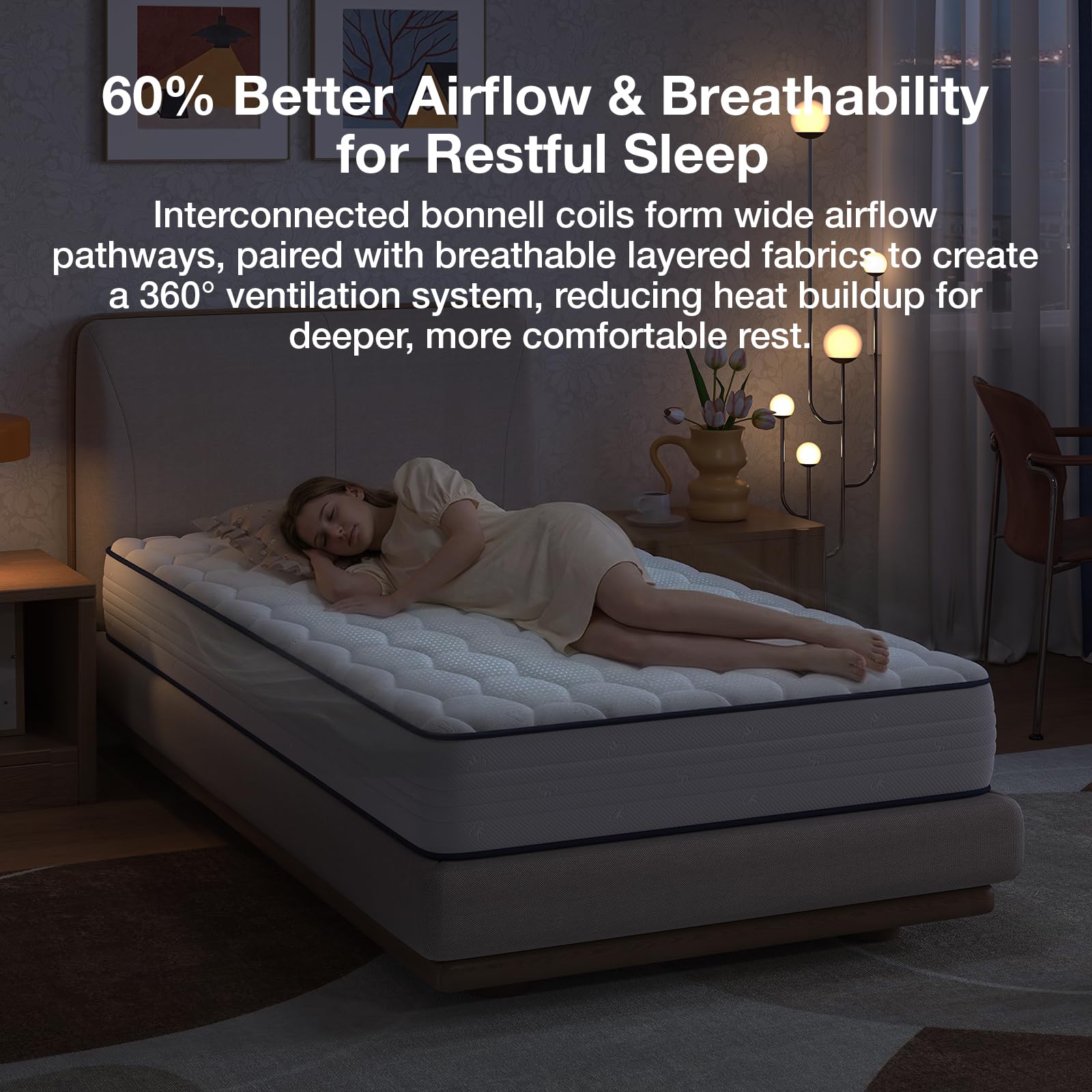 Novilla OEKO-TEX certified cover detail for skin-friendly comfort