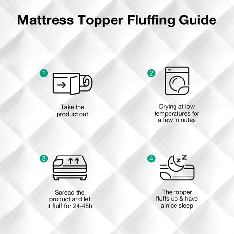 Novilla Queen Topper uses baffle-box stitching to maintain even filling.