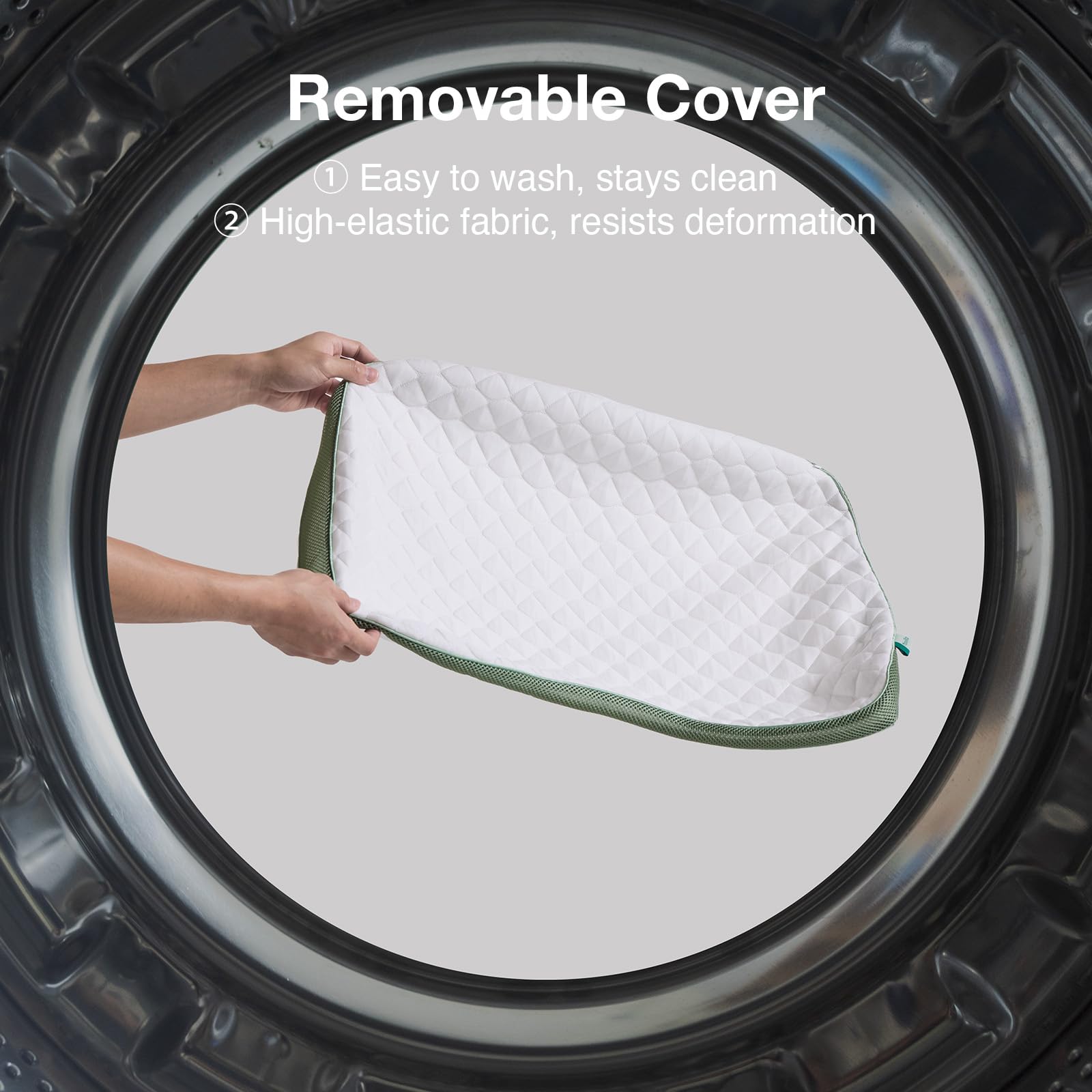 Novilla Tencel side sleeper pillow optimized shoulder-neck alignment for side sleepers.