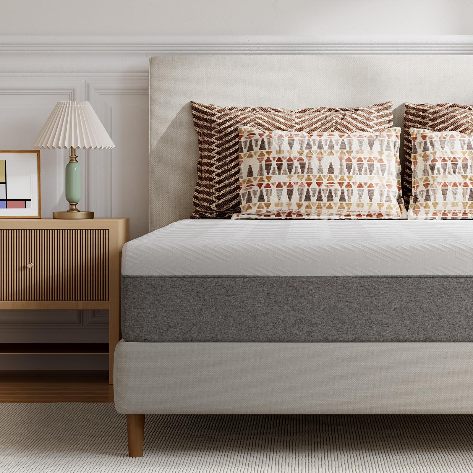 Novilla twin 10-inch mattress in a box ready for delivery and setup.