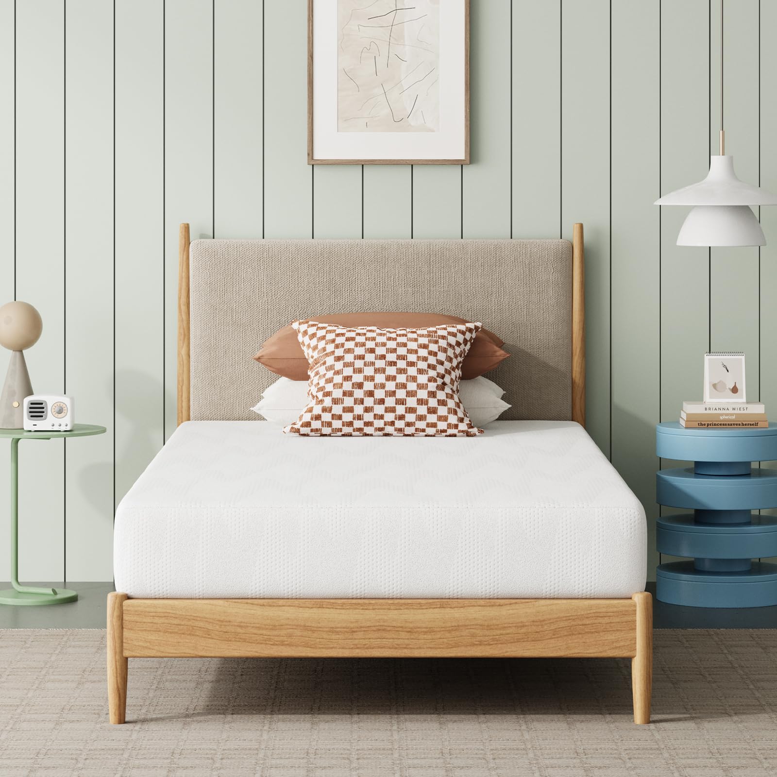 Novilla twin mattress with gel memory foam for cooling nights.