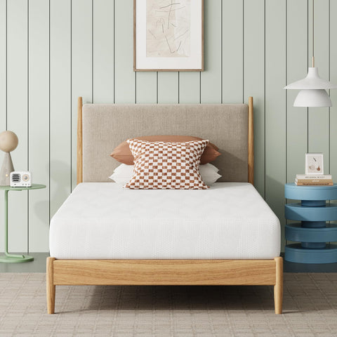 Novilla twin mattress with gel memory foam for cooling nights.