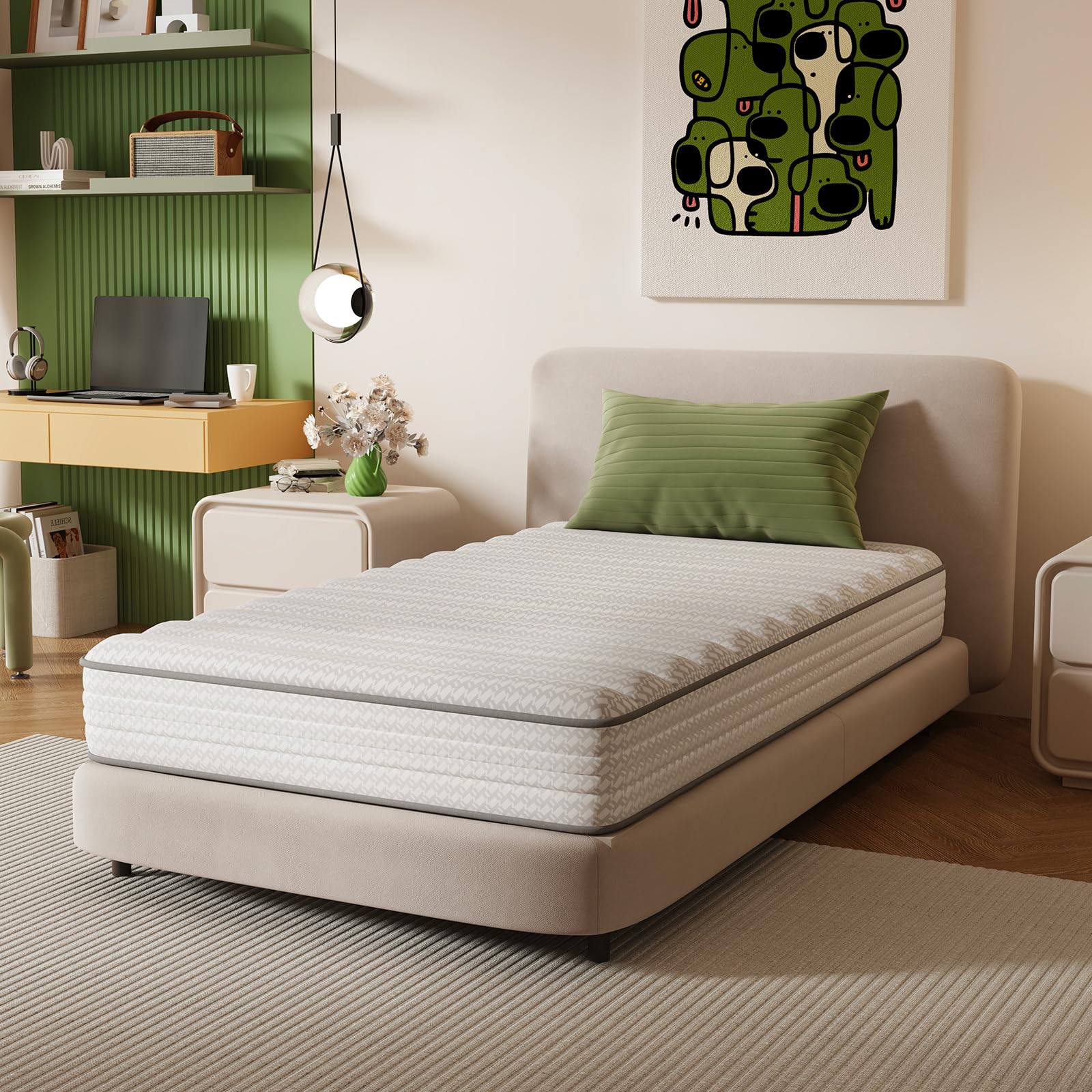 Novilla twin mattress with SmartS coil provides targeted support for growing kids