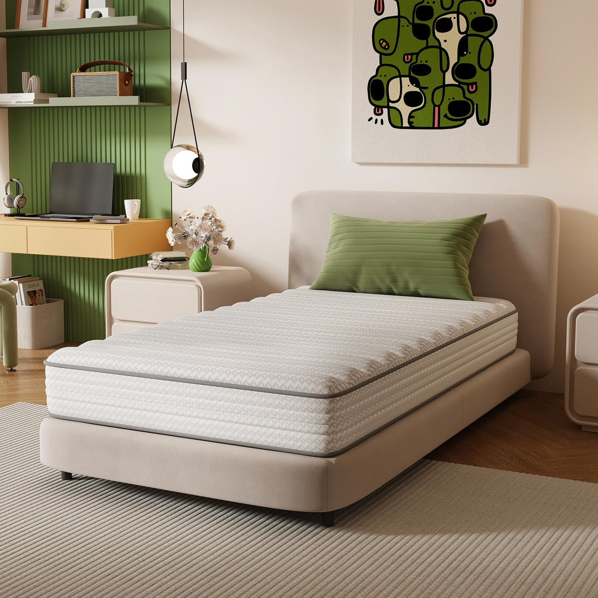 Novilla twin mattress with SmartS coil provides targeted support for growing kids