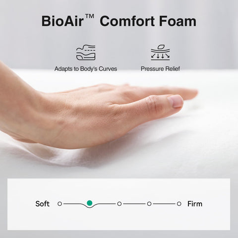 Novilla twin mattress 6 inch breathable cover promotes cool, comfortable sleep