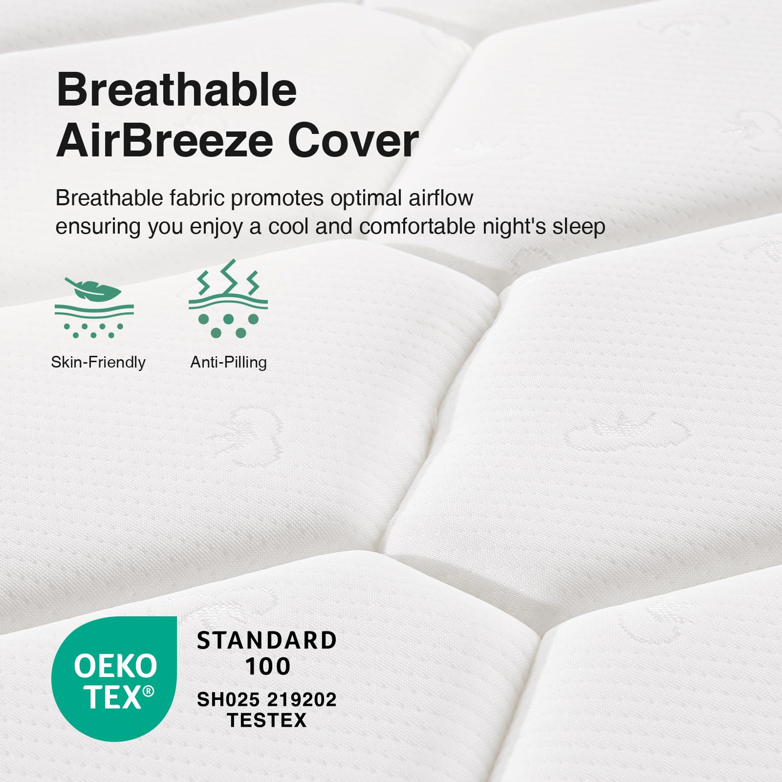Novilla twin mattress 6 inch CertiPUR-US certified materials ensure safety