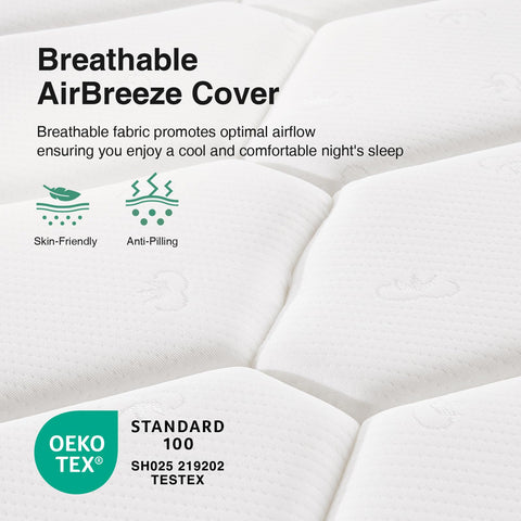 Novilla twin mattress 6 inch CertiPUR-US certified materials ensure safety