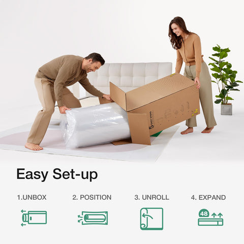 Novilla twin mattress 6 inch easy setup fits busy households