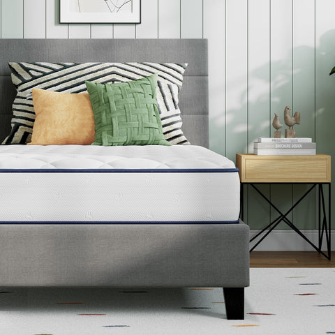 Novilla twin mattress 6 inch unboxing shows compact packaging for easy setup