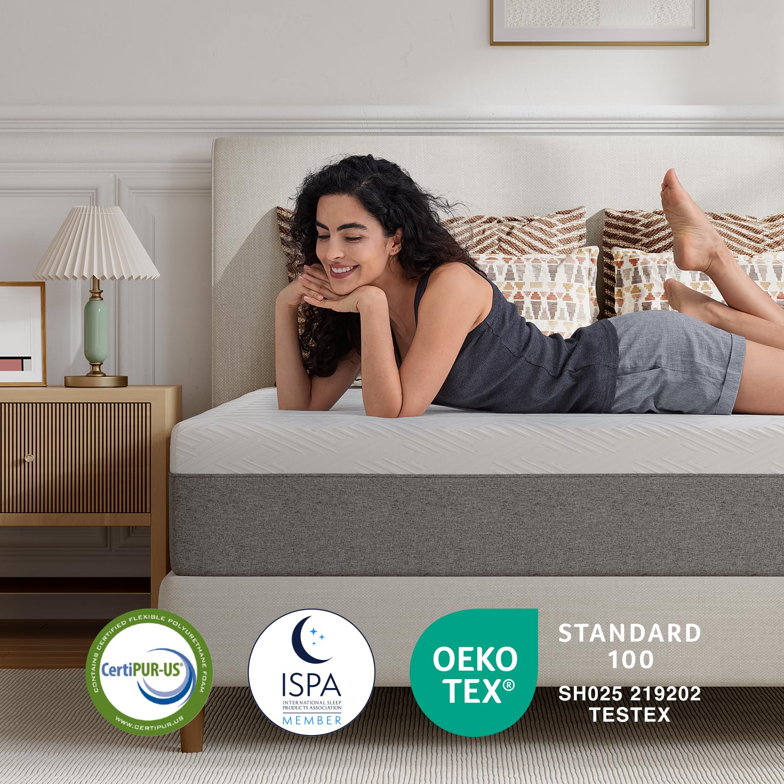 Novilla twin mattress compatible with most frames for quick setup.