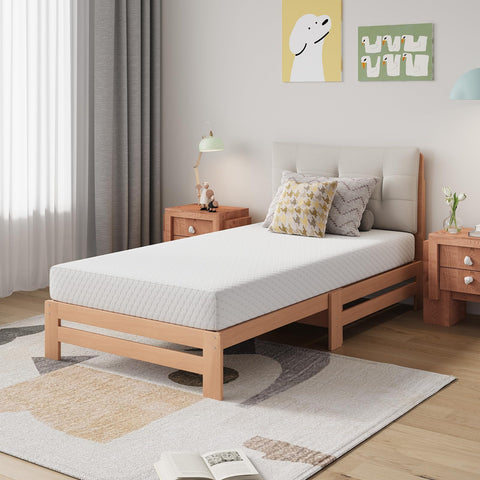 Novilla Twin Mattress knitted cover provides a breathable, soft surface for restful nights.