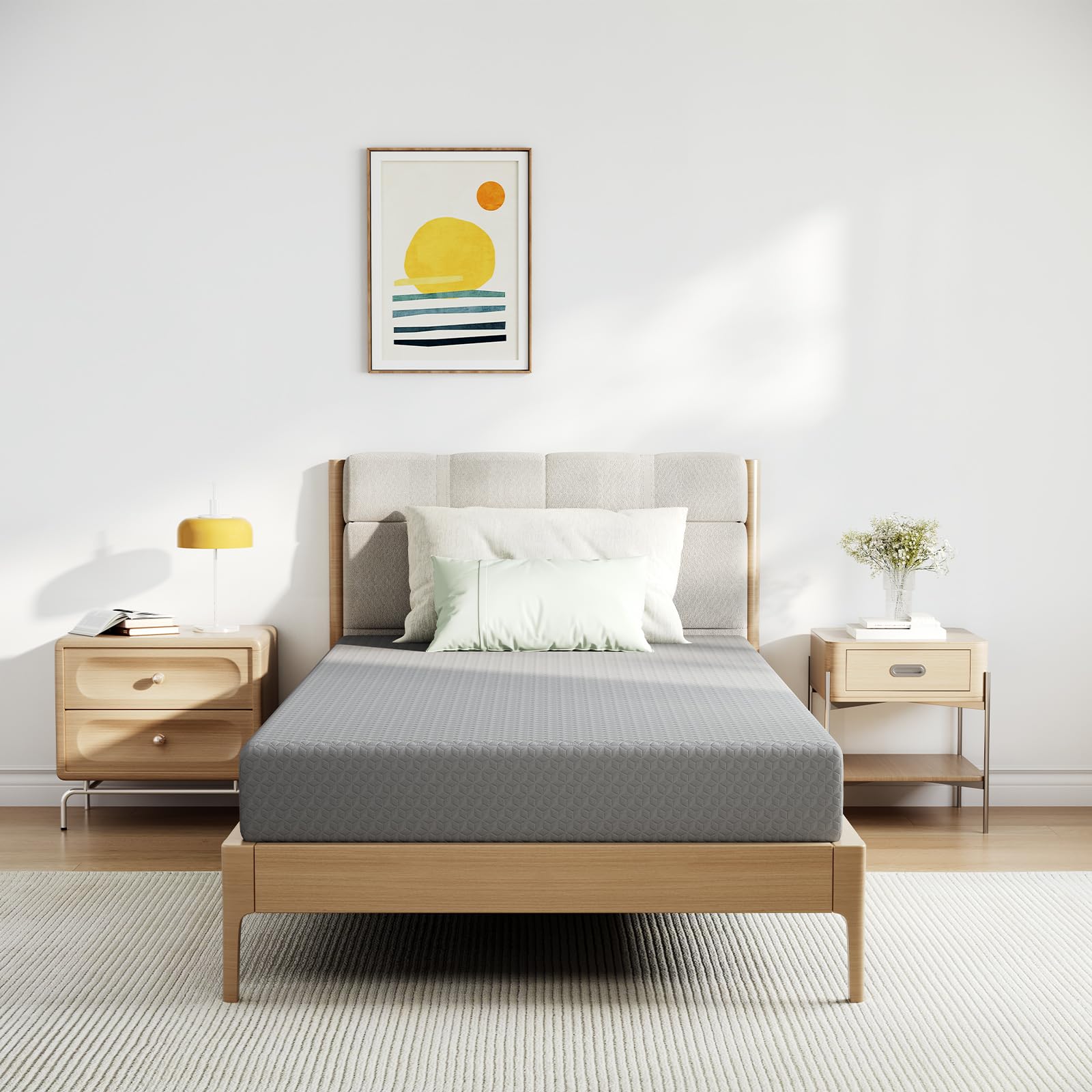 Novilla twin mattress with cooling gel layer for a refreshing night's sleep