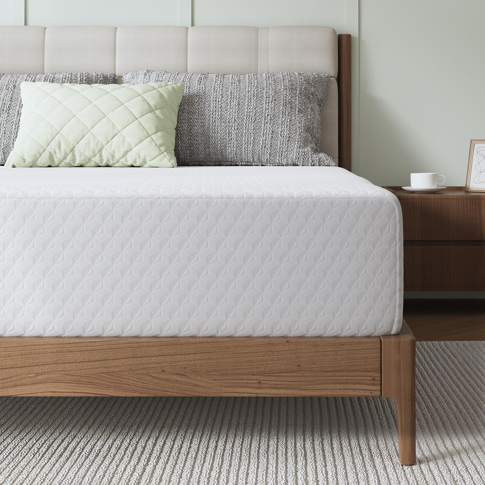 Novilla Twin Mattress cover with soft knit texture for plush, breathable feel