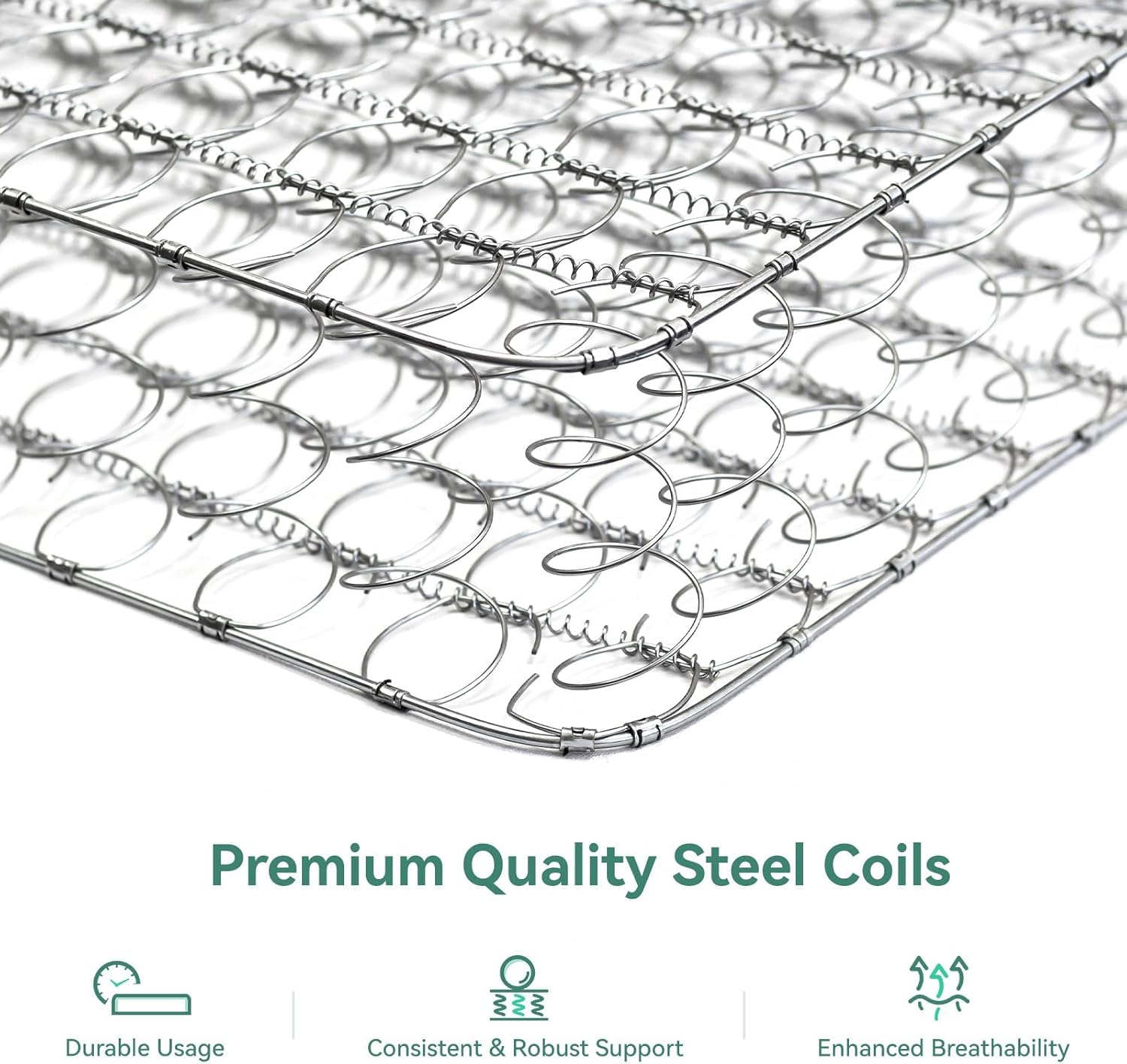 Novilla twin mattress reinforced edge support for stable sitting and sleeping