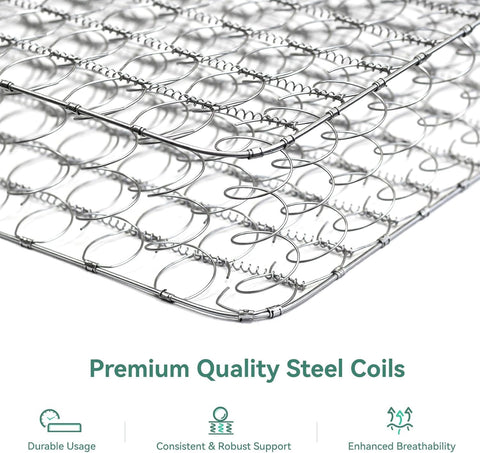 Novilla twin mattress reinforced edge support for stable sitting and sleeping