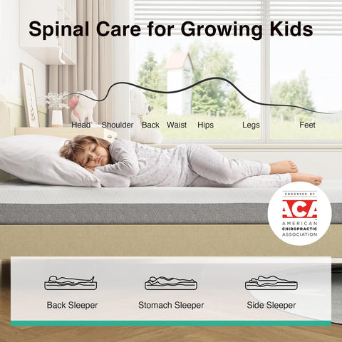 Novilla 6-Inch gel memory foam top layer contours softly for support.