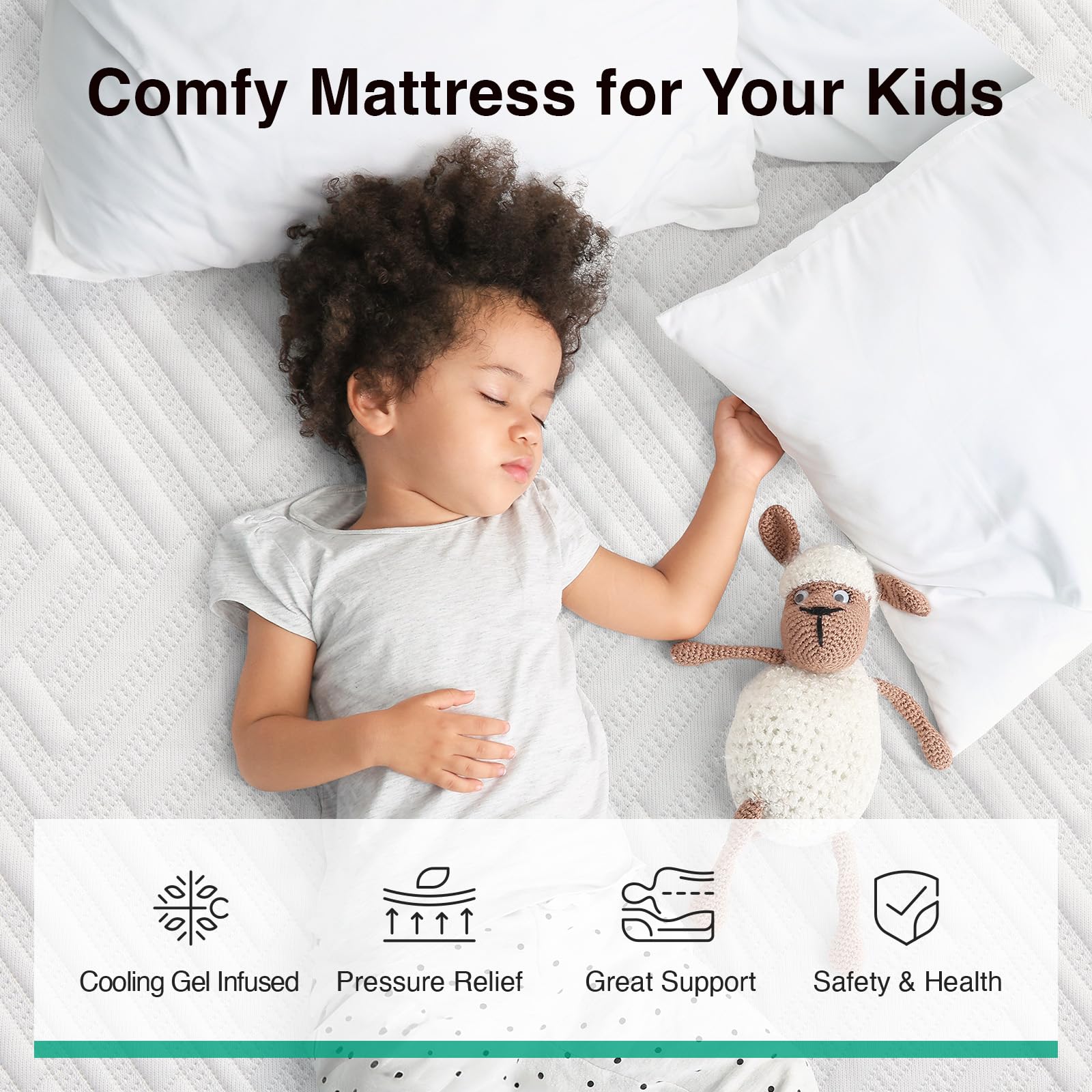 Novilla high-density base provides stable, long-lasting night-long support.