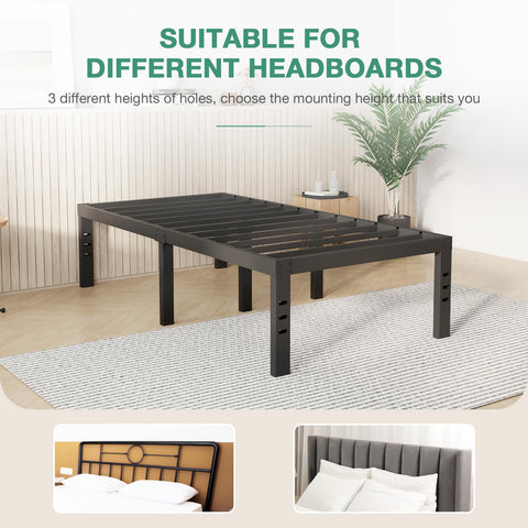Novilla under-bed storage provides clutter-free space.