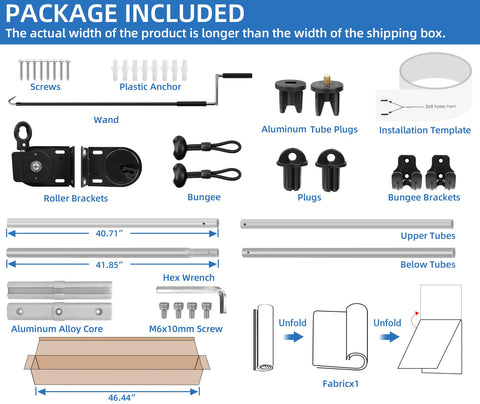 NOVINO Patio Shade Roll Up cordless operation highlights safe, easy use.