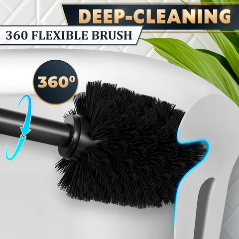 Novsix dense bristles tackle tough spots under the rim