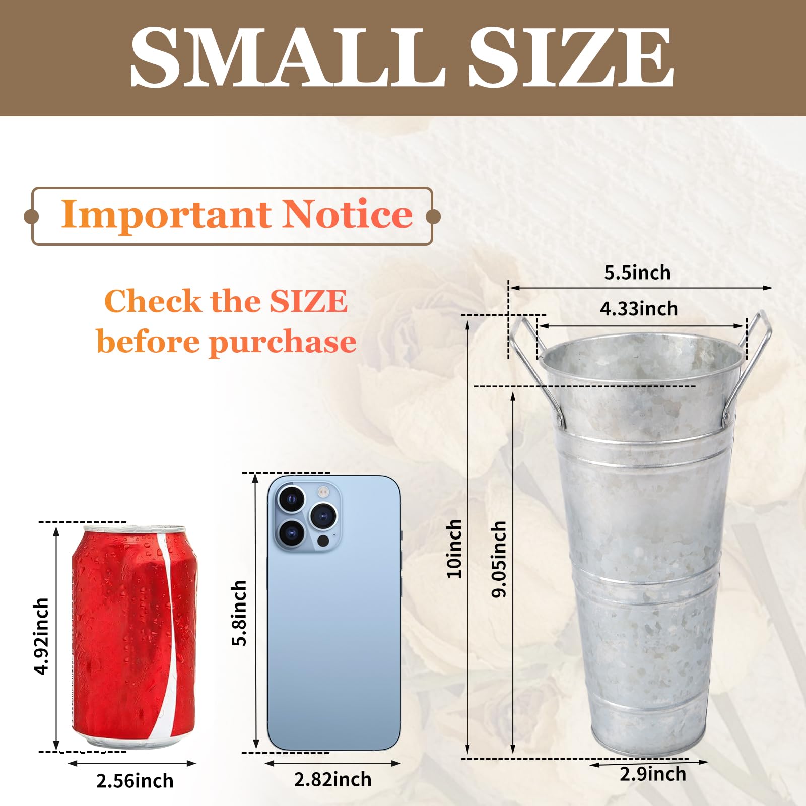 Nowdowin galvanized steel bucket with rust-resistant finish for events