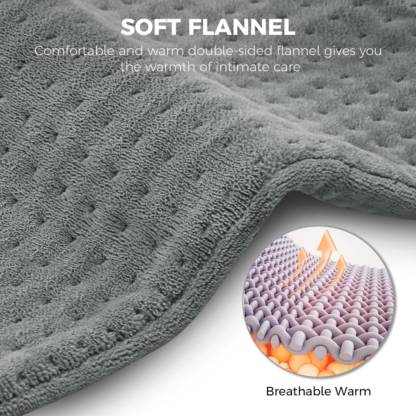 NOWWISH pad offers dry and moist heat options for customizable warmth.