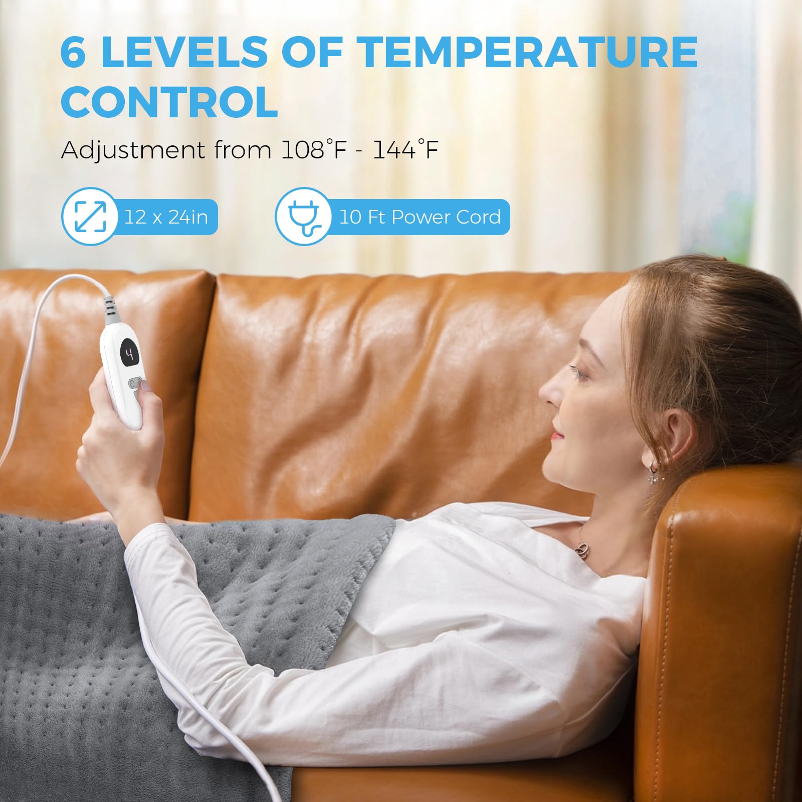 NOWWISH soft-flannel fabric cover is skin-friendly and machine washable.