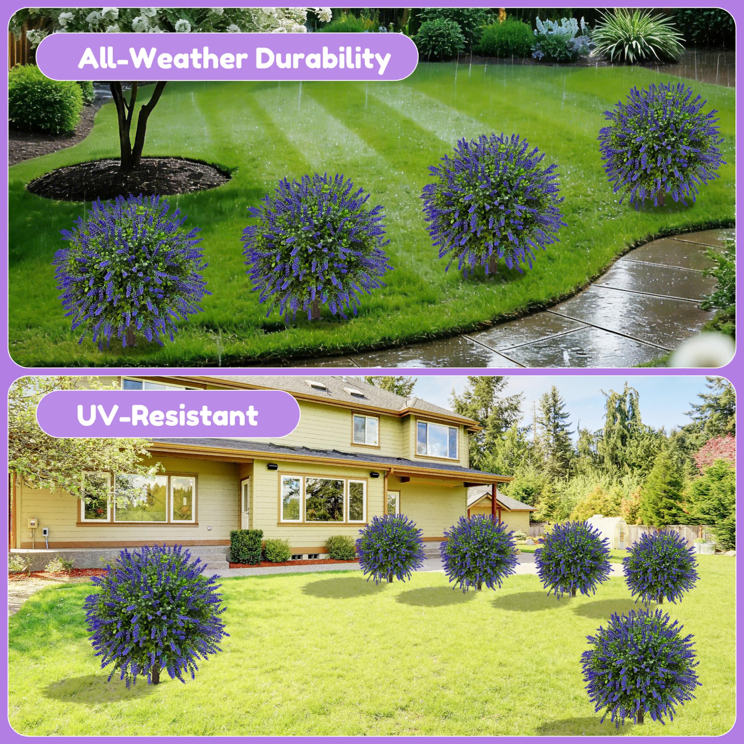 NSOPB versatile lavender topiary for porches, patios, and indoor decor