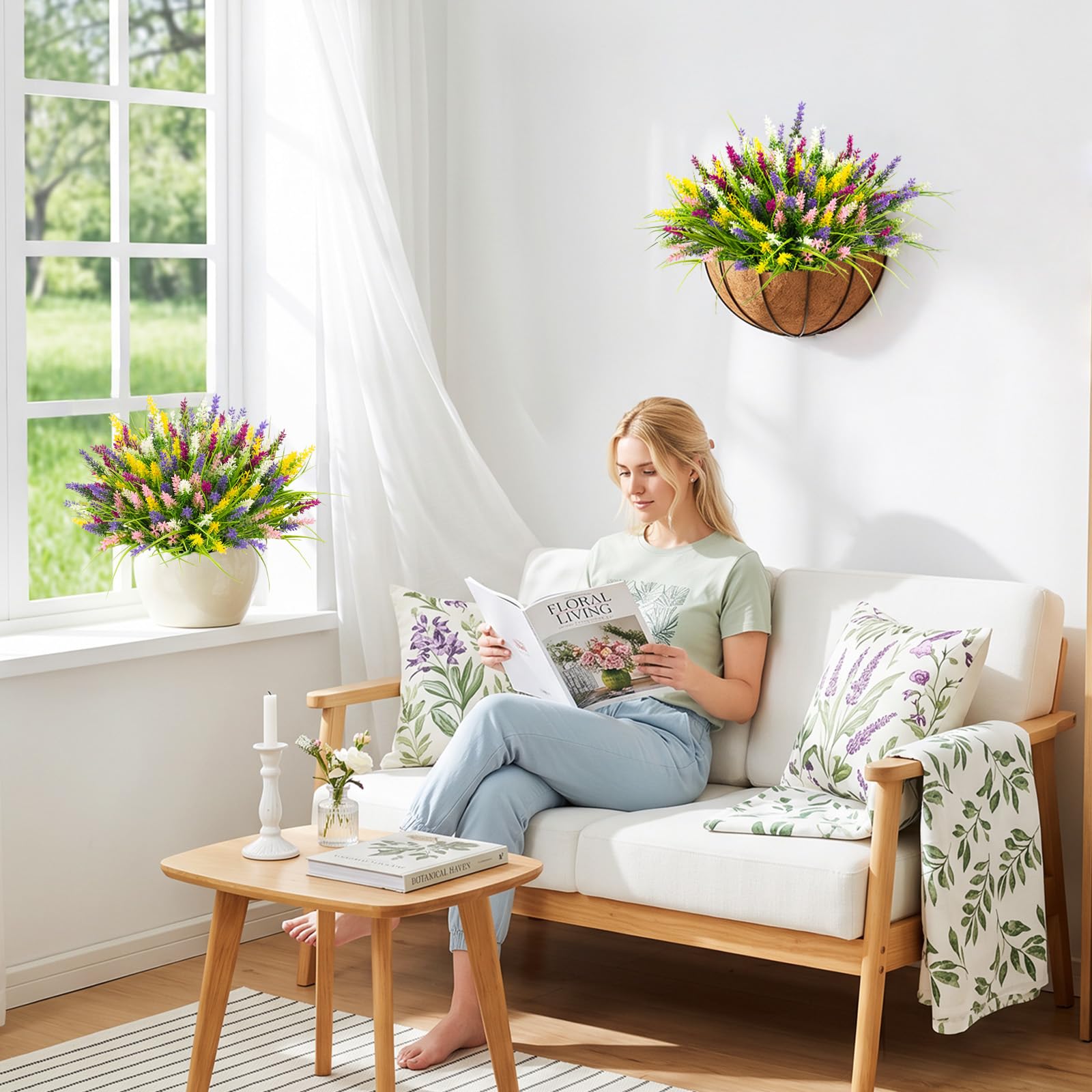 NT NIETING UV-resistant grass for outdoor and indoor decor.