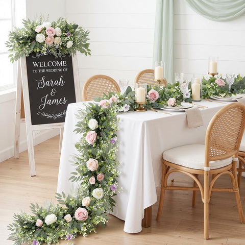 N&T NIETING Silver Dollar eucalyptus leaves add realistic texture to centerpieces.