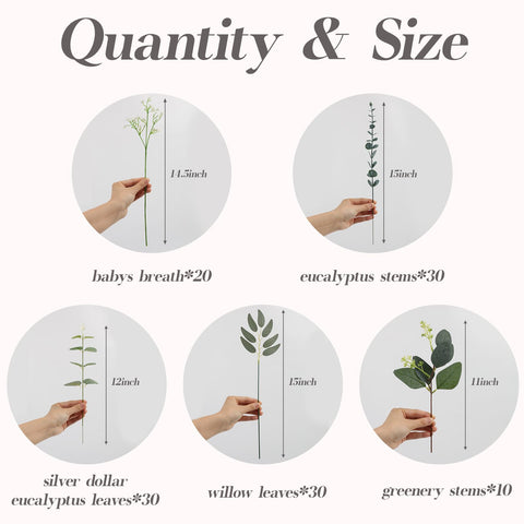 N&T NIETING willow leaf stems for DIY floral arrangements.