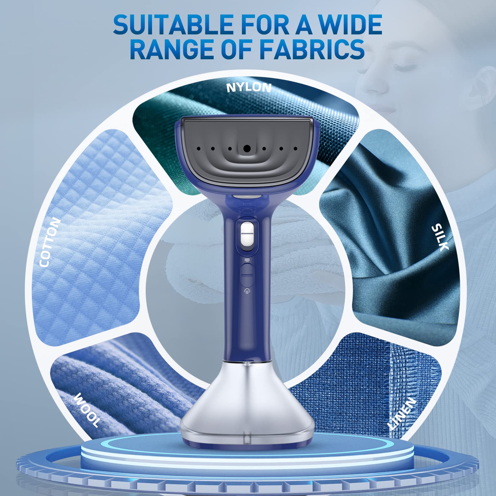 NTAYDZSW steamer compact design fits small spaces and travel bags.