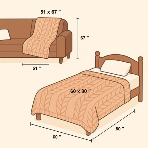 NTBAY blanket features durable cotton knit for everyday use