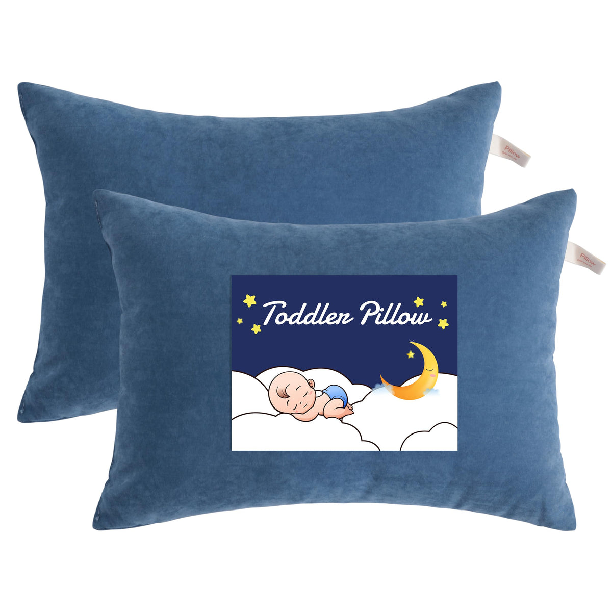 NTBAY toddler pillow 13x18 for cozy naps with breathable down-alternative fill.